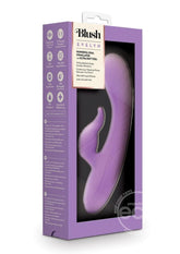 Blush Collection Evelyn Rechargeable Silicone Rabbit Vibrator - Purple
